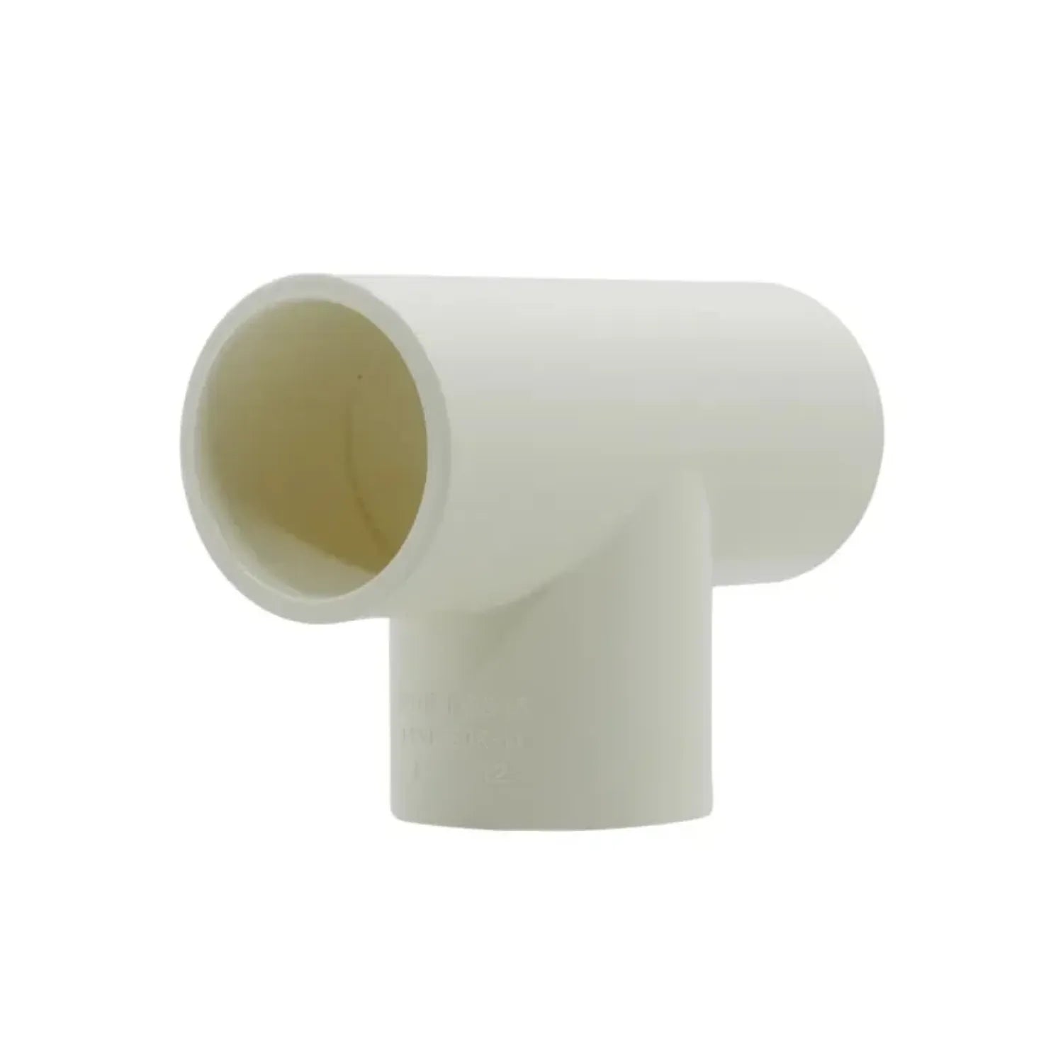 Conexión de PVC tipo T para tubería hidráulica color blanco, accesorio de fontanería para unión de 90 grados