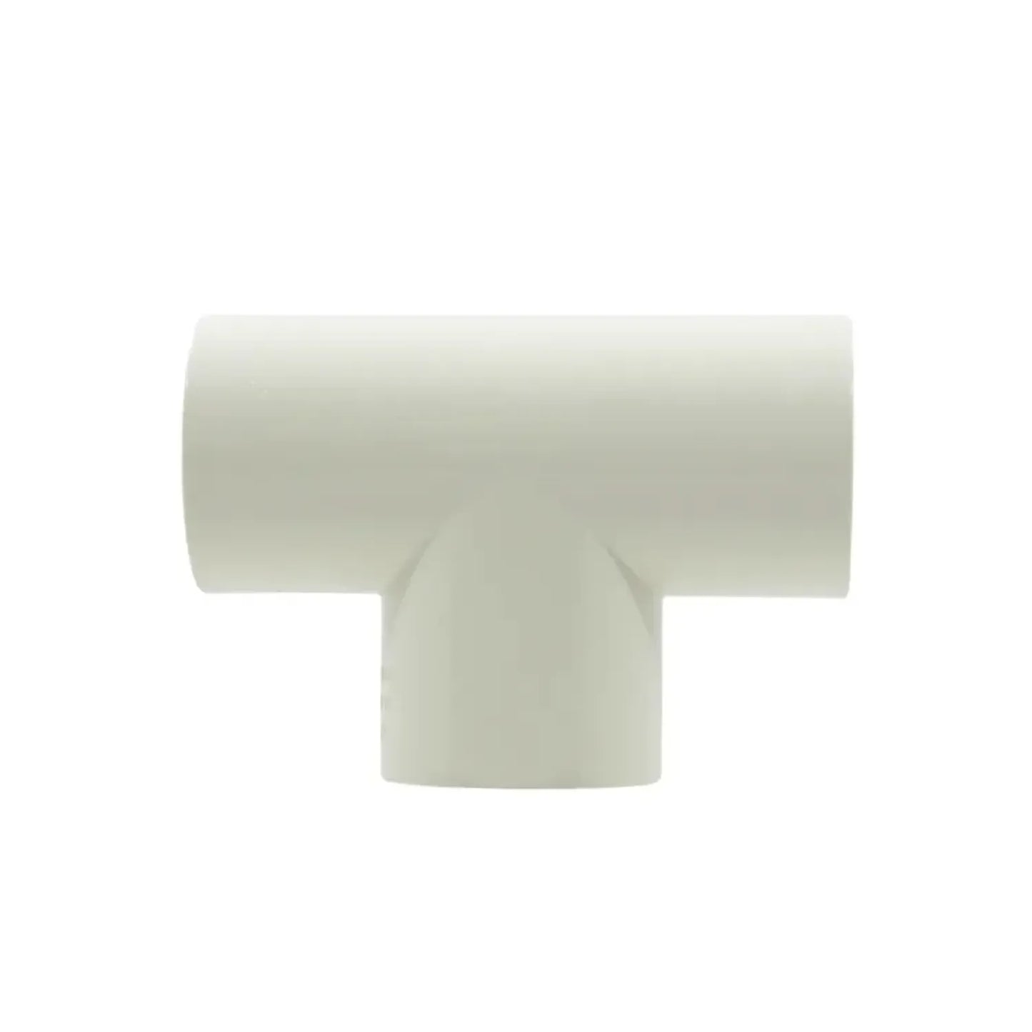 Conector tipo T de PVC blanco para tubería hidráulica, accesorio de derivación para instalaciones de plomería y riego