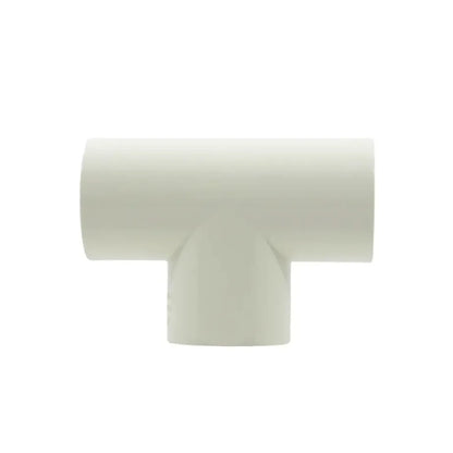 Conector tipo T de PVC blanco para tubería hidráulica, accesorio de derivación para instalaciones de plomería y riego