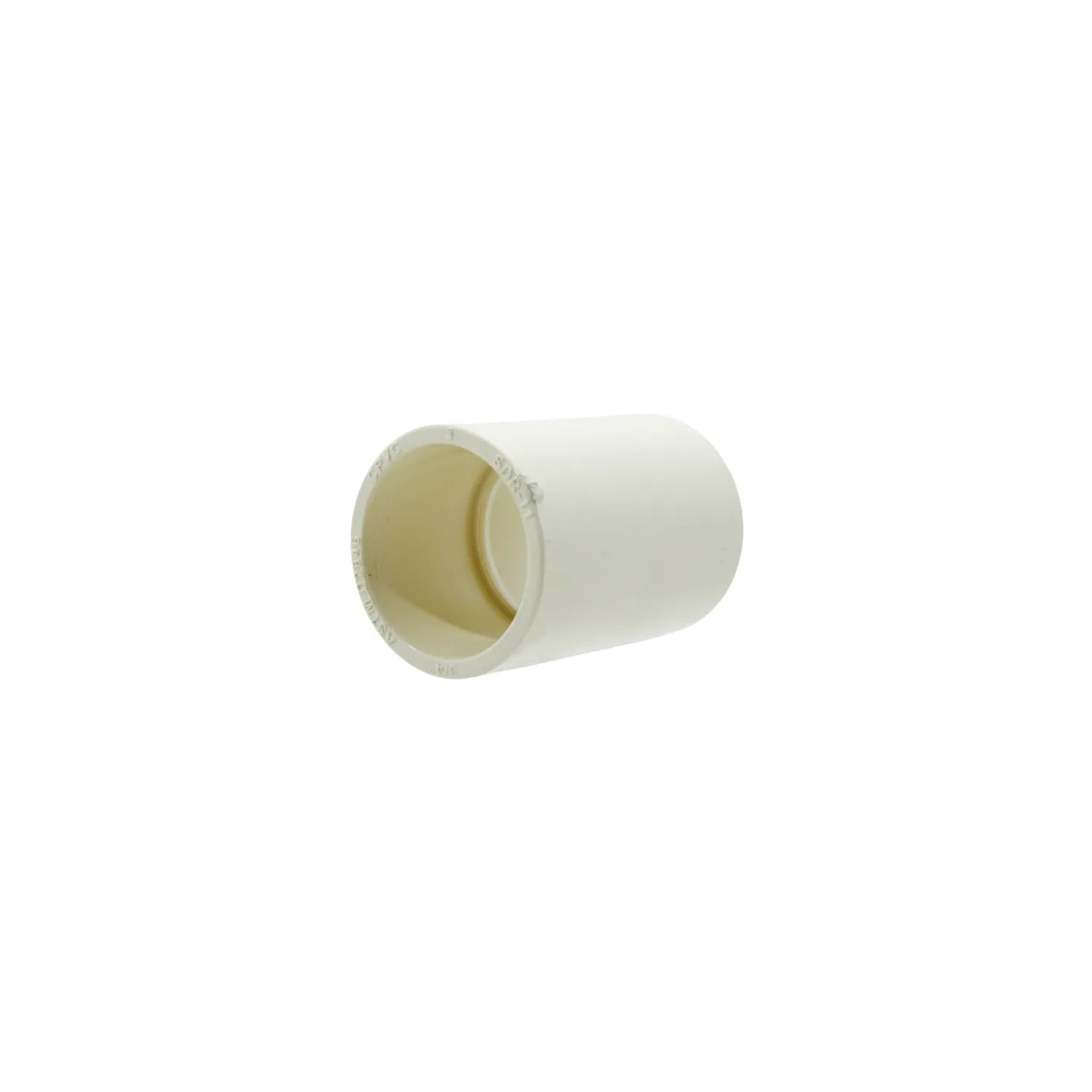 Cople de CPVC 3/4 pulgada (19mm) para unión de tuberías color crema