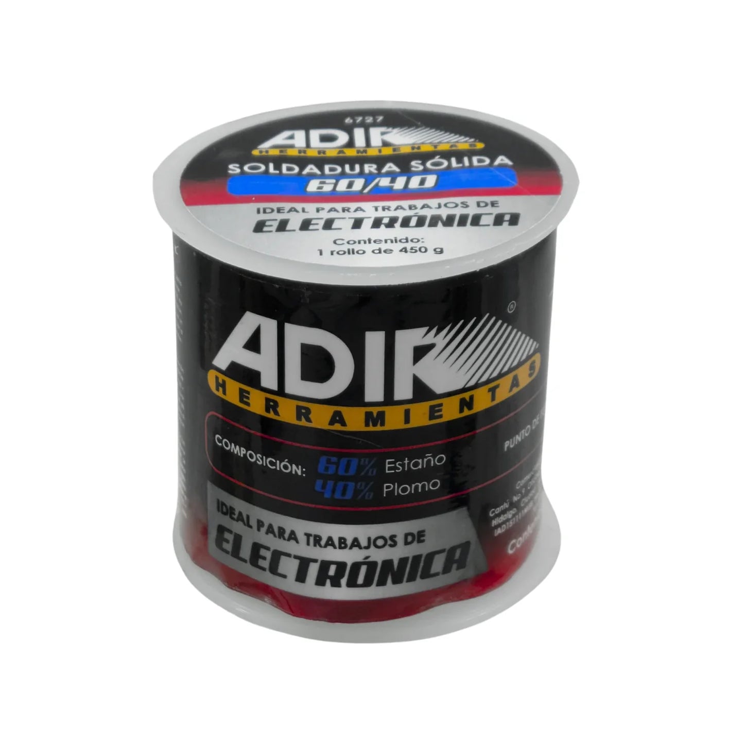 Soldadura 60/40 de 450 g Adir 6727