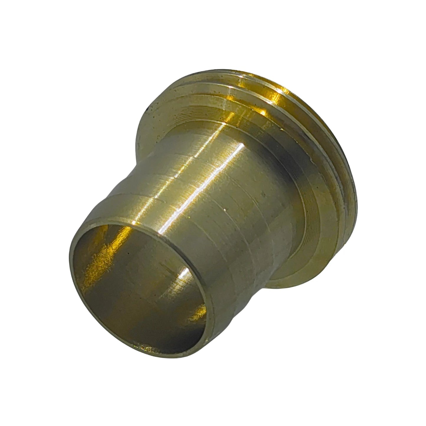 Racor espiga de manguera con rosca macho de latón, conector de tuberías color dorado