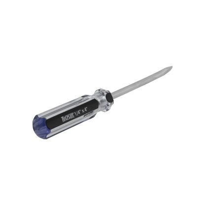 Punzón de marcar TULPLUS 1/4" x 4" con punta de acero y mango acrílico transparente
