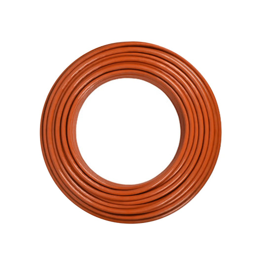 Rollo de cable eléctrico naranja para instalaciones y reparaciones en ferretería