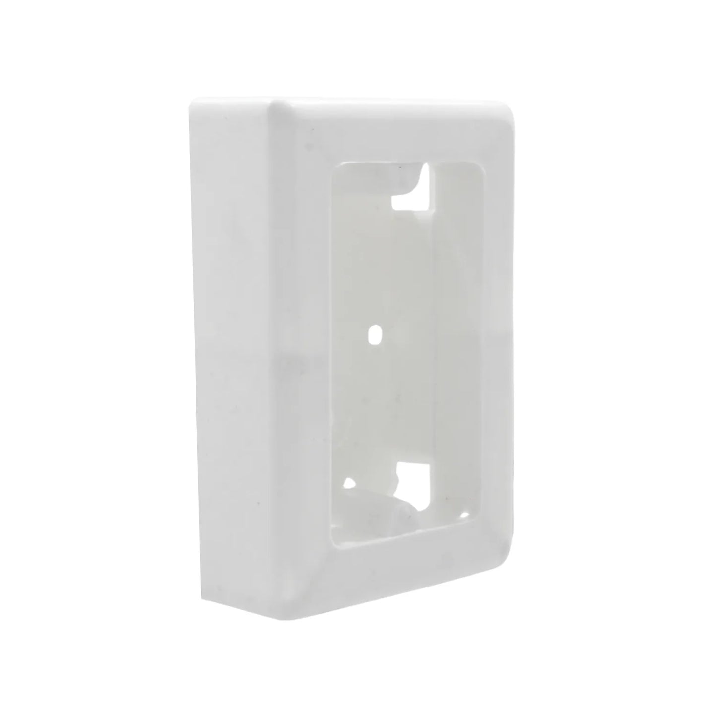 Caja universal de plástico blanca para montaje en superficie, ideal para instalaciones eléctricas y conexiones