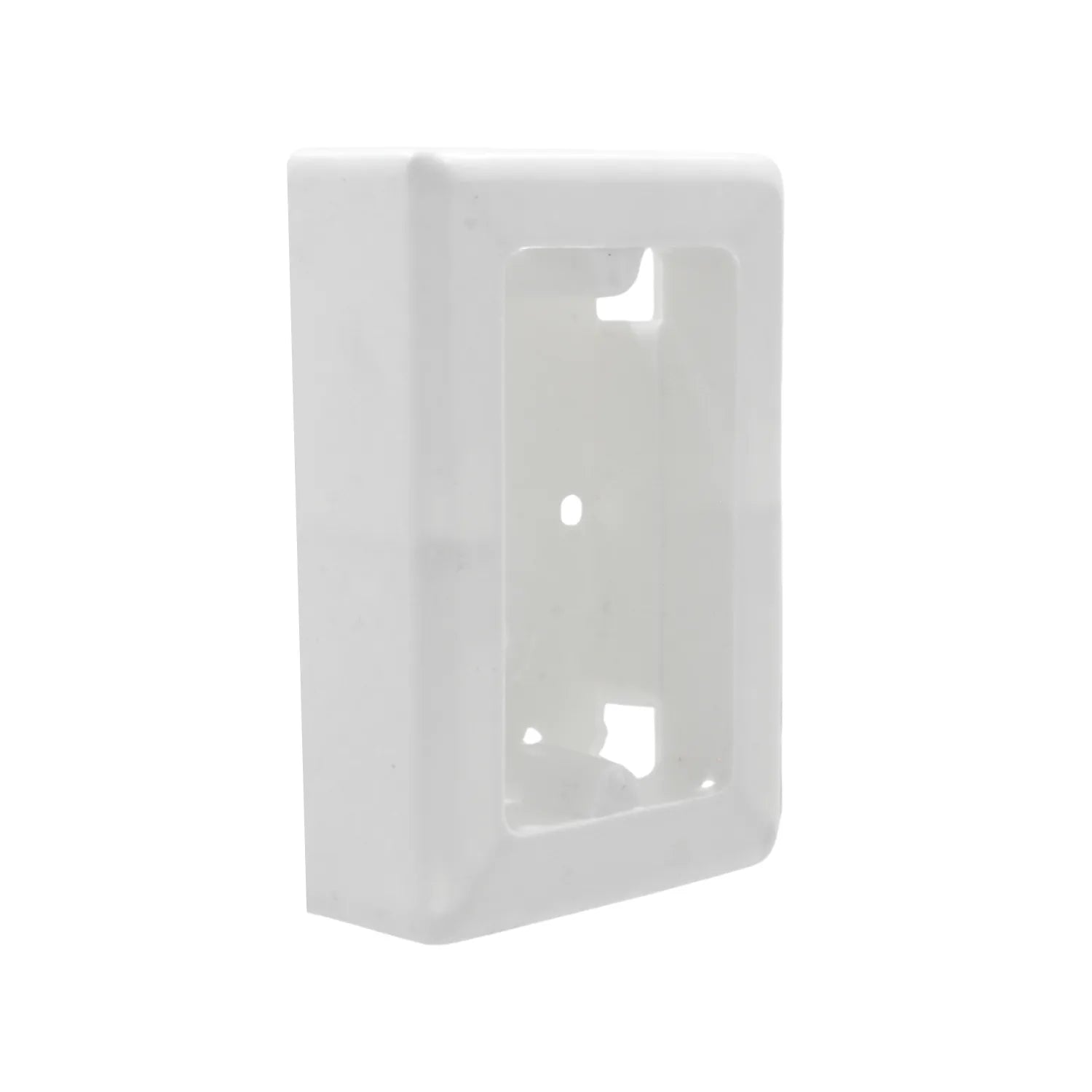 Caja universal de plástico blanca para montaje en superficie, ideal para instalaciones eléctricas y conexiones