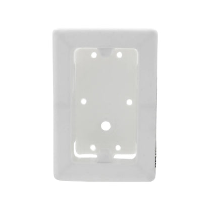 Caja universal de plástico blanca para instalaciones eléctricas y de datos, montaje de superficie