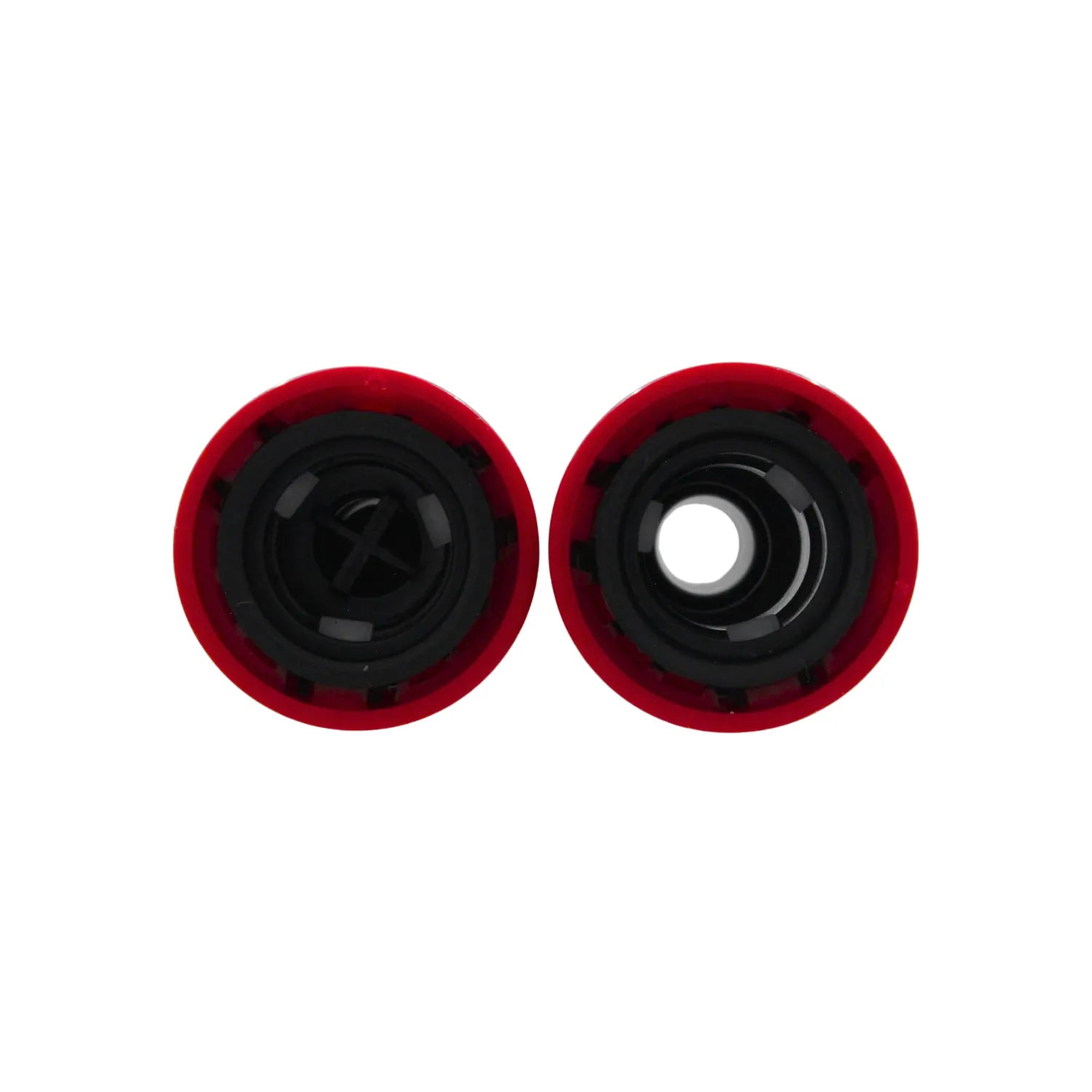 Acoples rápidos hembra para manguera de jardín, rojo y negro