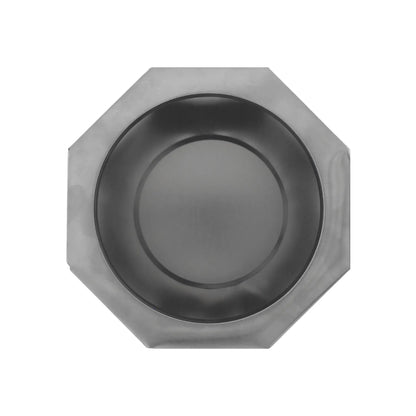 Fogón octogonal de acero gris oscuro para exterior y jardín resistente al calor