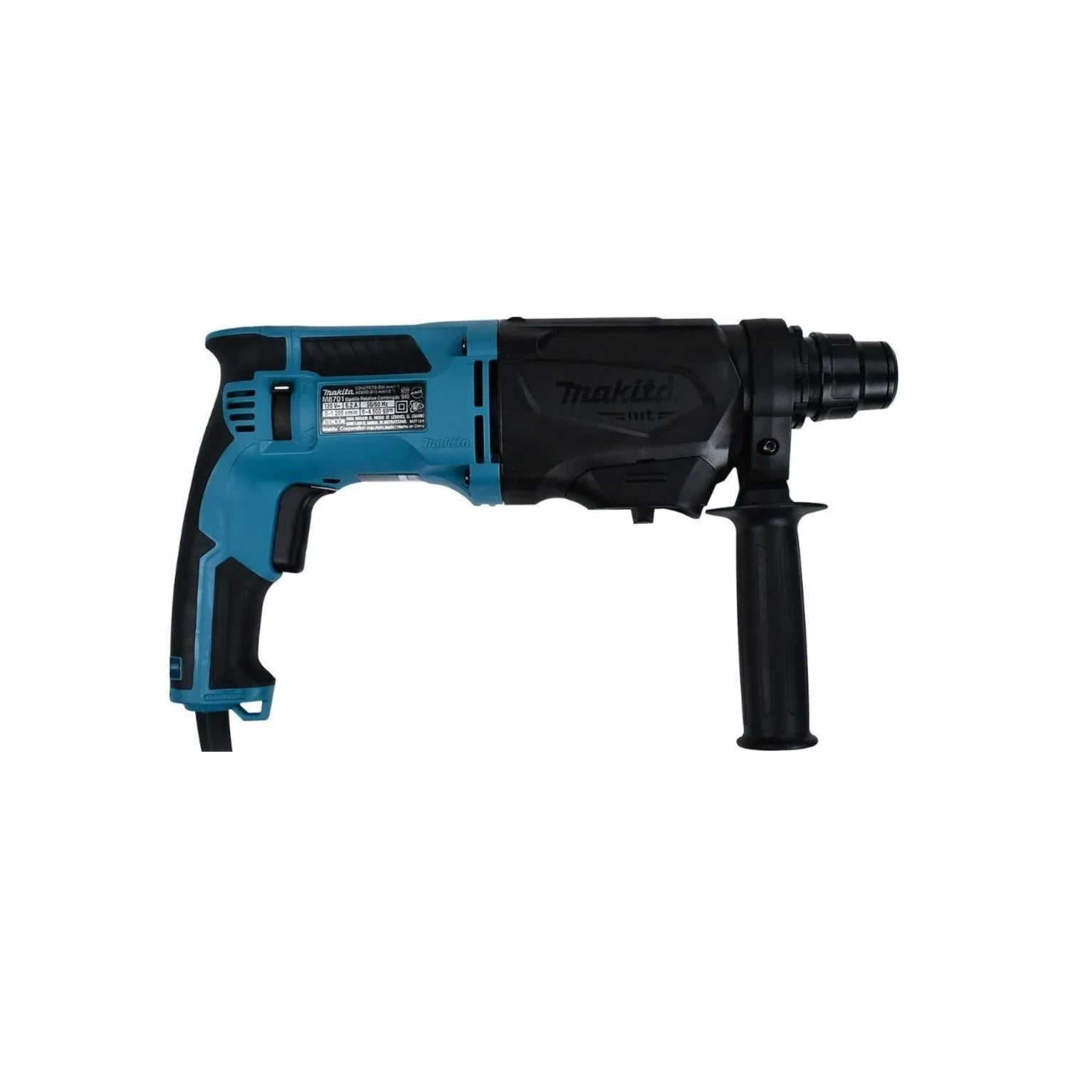 Martillo perforador Makita M8701B SDS de 710W, azul y negro, para perforación profesional en hormigón