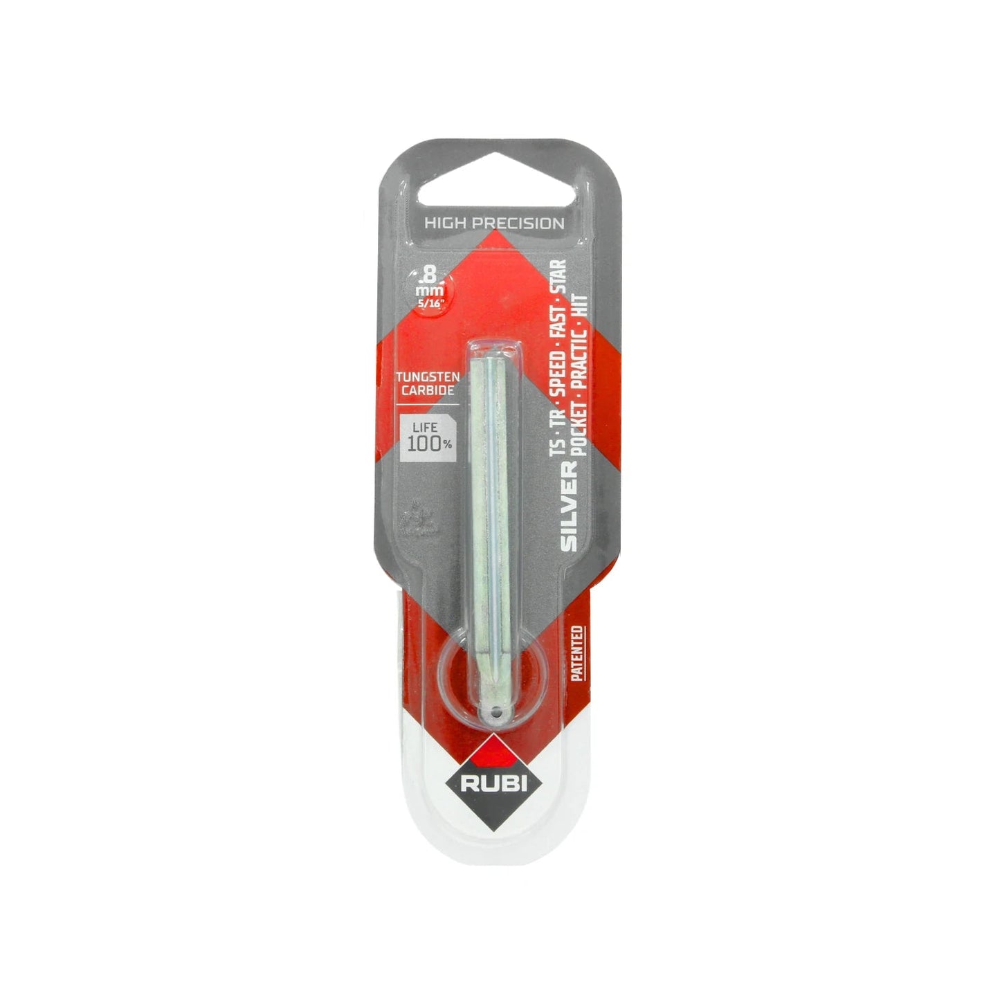 Repuesto rodel Rubi 8mm (5/16") de carburo de tungsteno para cortadores de azulejo, alta precisión.