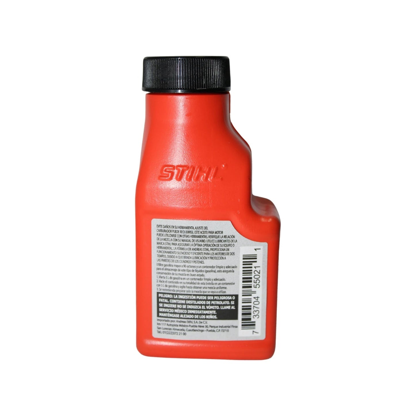 Aceite Stihl 2 tiempos 100ml naranja, lubricante para motor de motosierra y desbrozadora