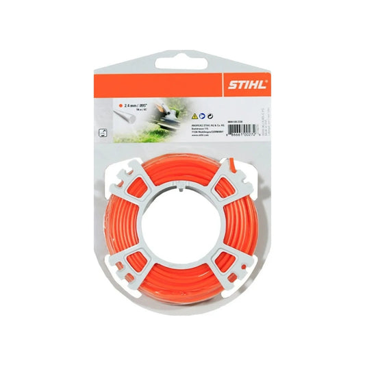 Hilo para desbrozadora Stihl 2.4mm x 14m naranja, carrete de repuesto para corte de césped y maleza