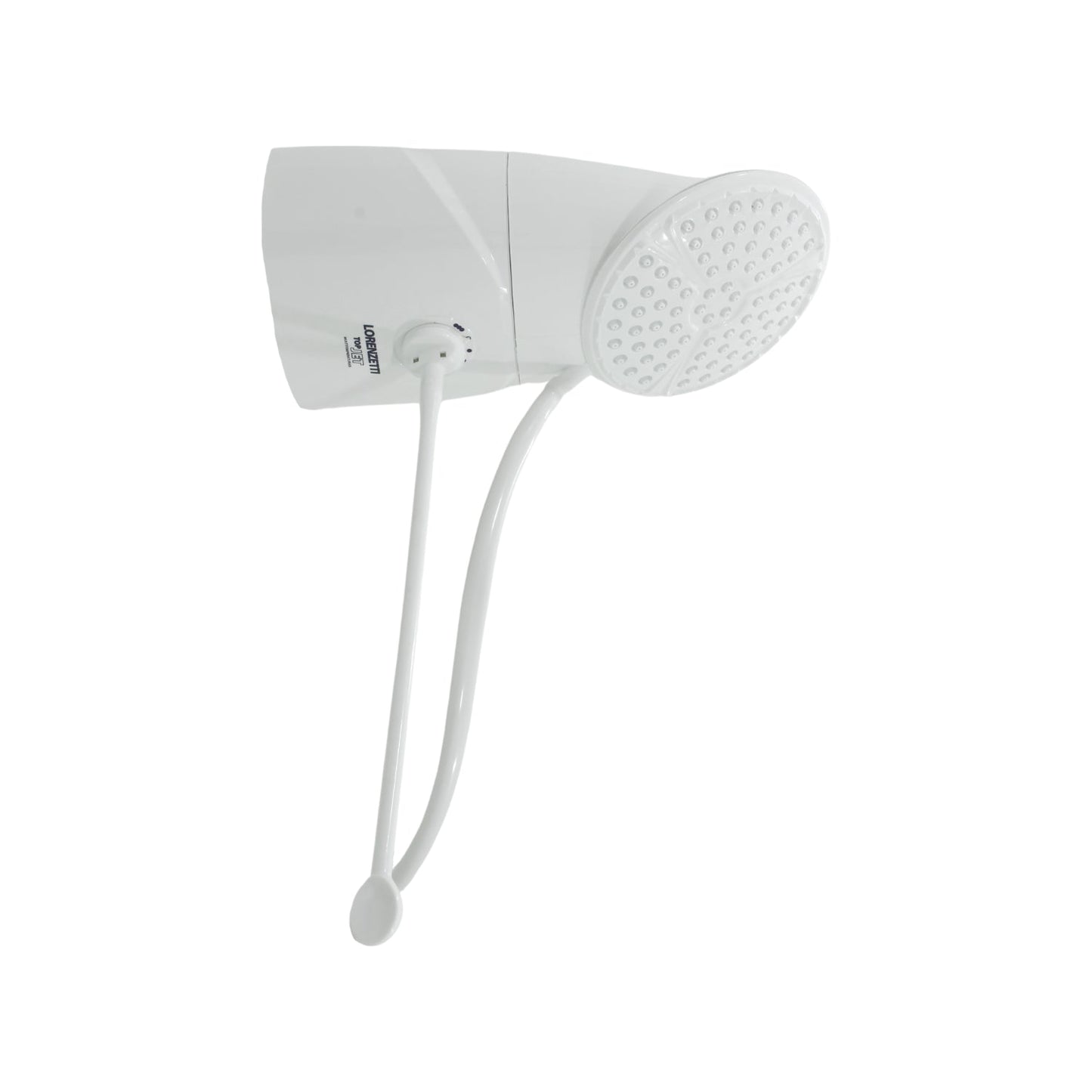 Regadera eléctrica Lorenzetti Top JET blanca, multitemperatura con ducha de mano.