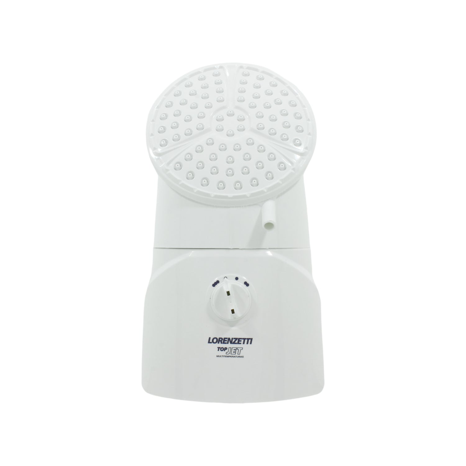 Regadera eléctrica Lorenzetti Top Jet multitemperatura 4400W blanca para baño.