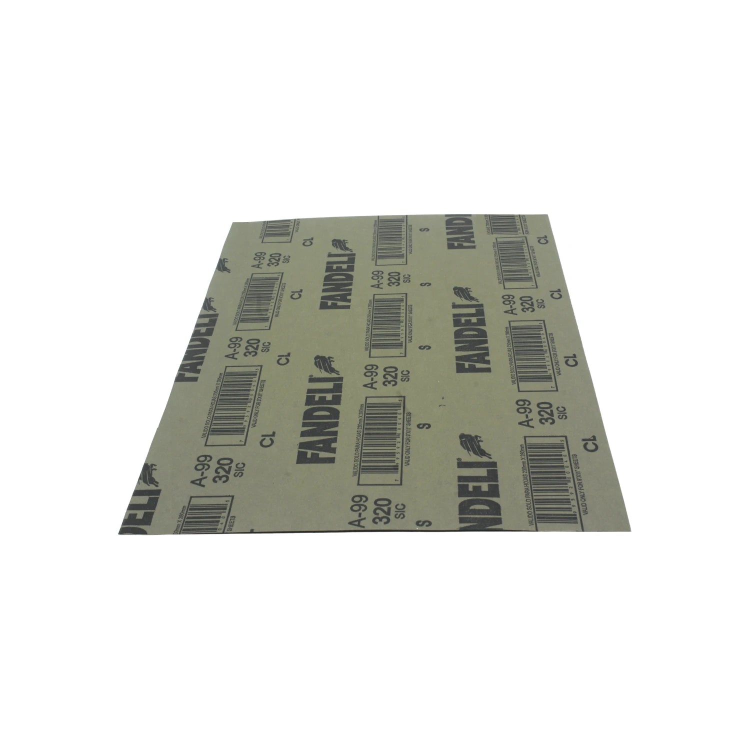 Lija de agua Fandeli grano 320 para pulido fino de superficies, abrasivo de ferretería