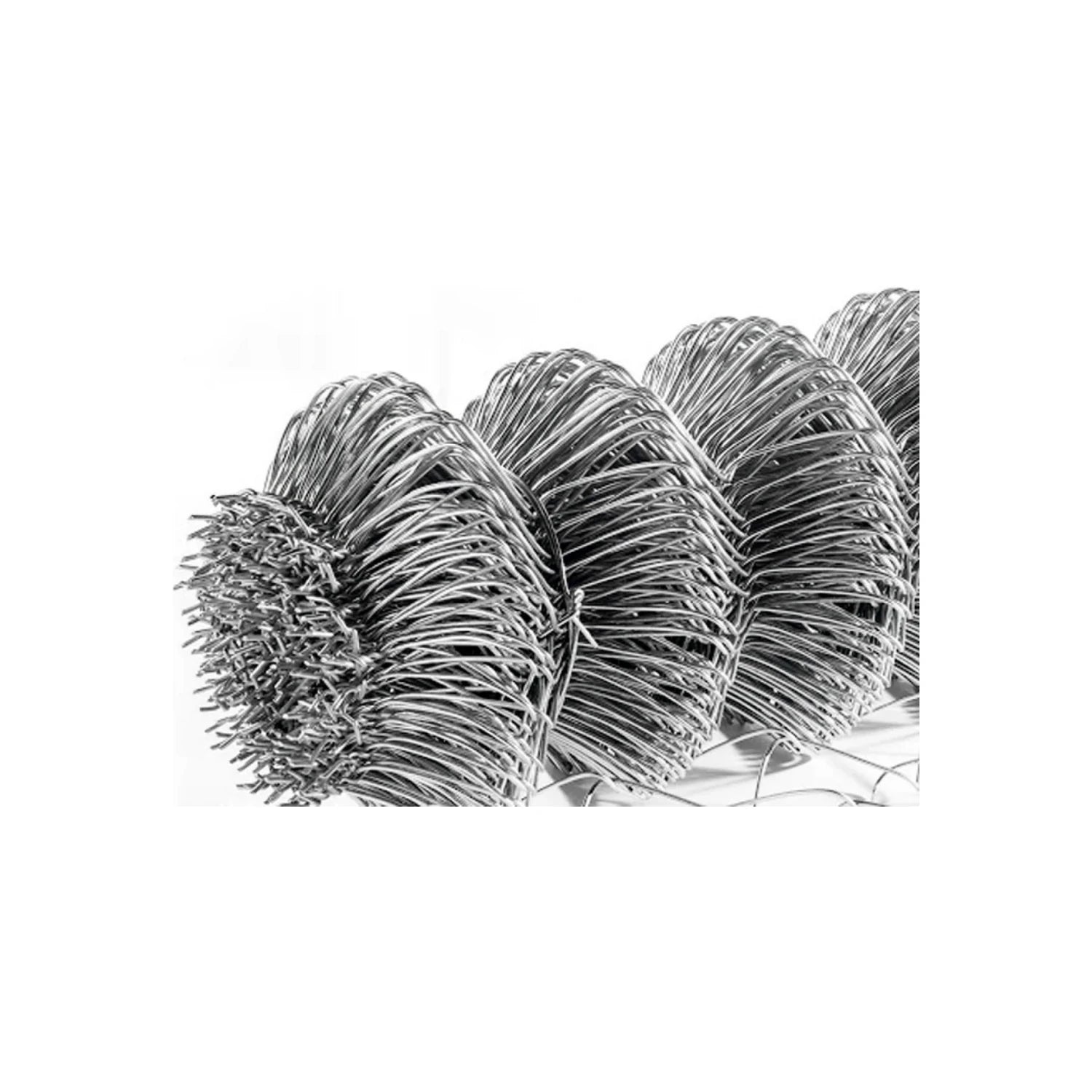 Malla ciclónica de alambre galvanizado calibre 13, rollos para cercado perimetral resistente y seguridad.