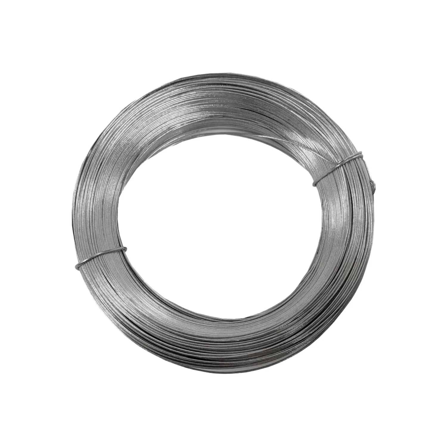 Alambre galvanizado calibre 18 en bobina, color gris plateado para ferretería y construcción