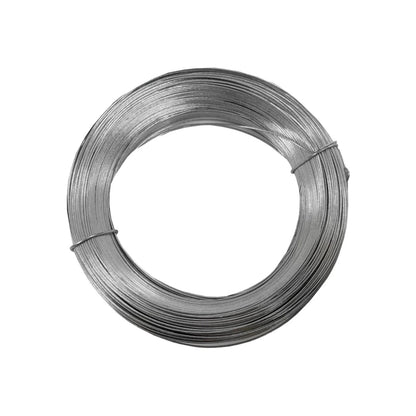 Alambre galvanizado calibre 18 en bobina, color gris plateado para ferretería y construcción