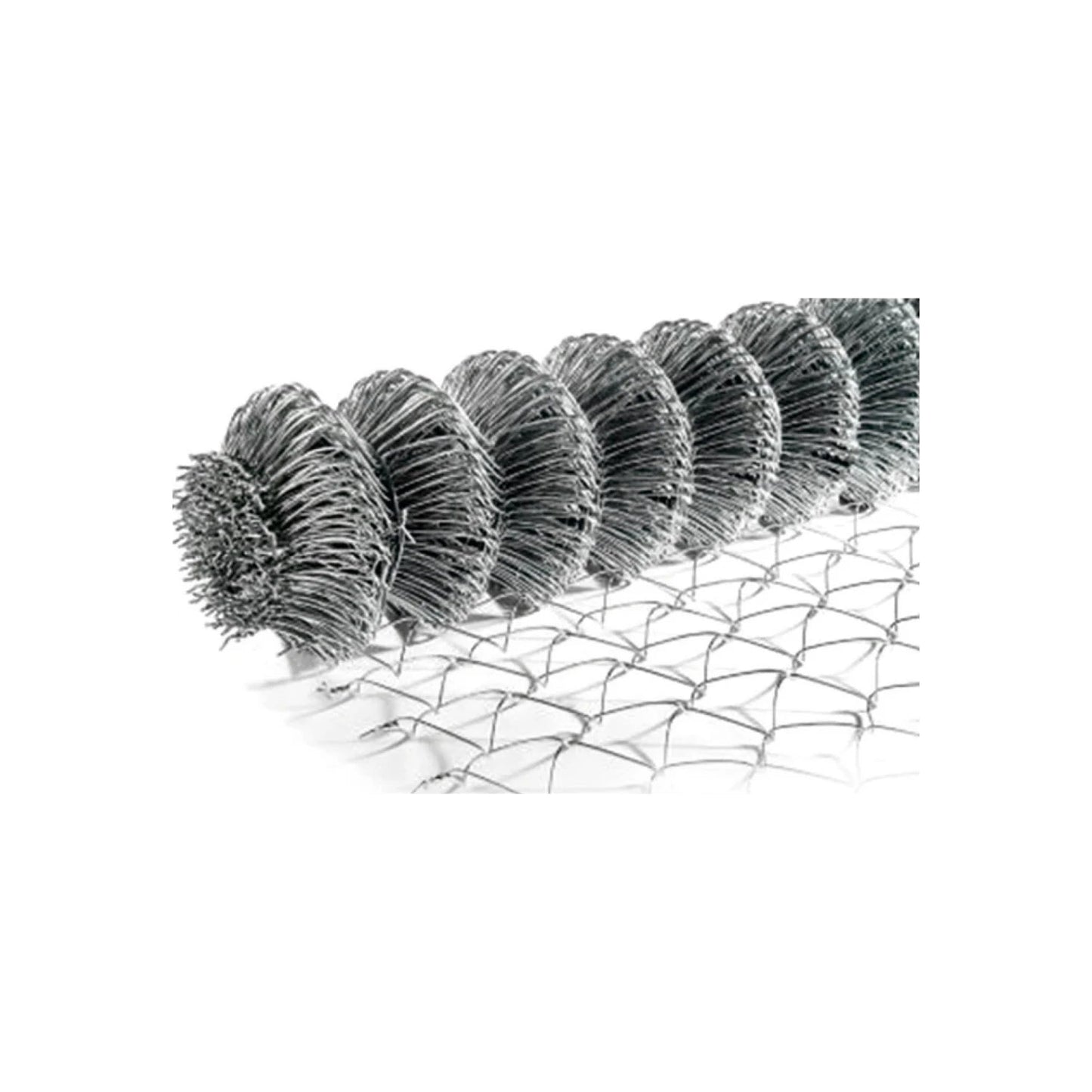 Rollo de malla ciclónica galvanizada calibre 12.5 Indasa 2x20m para cercado de seguridad