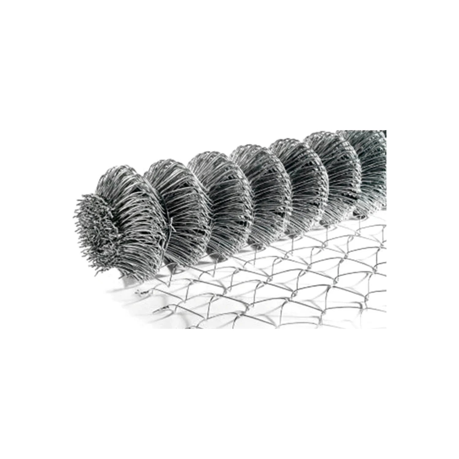 Rollo de malla ciclónica de alambre galvanizado calibre 13 para cercas y seguridad