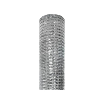 Malla hexagonal galvanizada calibre 20 en rollo, 1.50m x 45m para cercado y gallineros