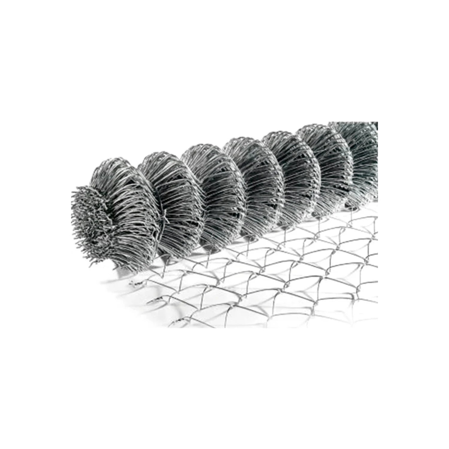 Malla ciclónica galvanizada en rollo 1.25m x 20m calibre 12.5 para cercado perimetral y seguridad