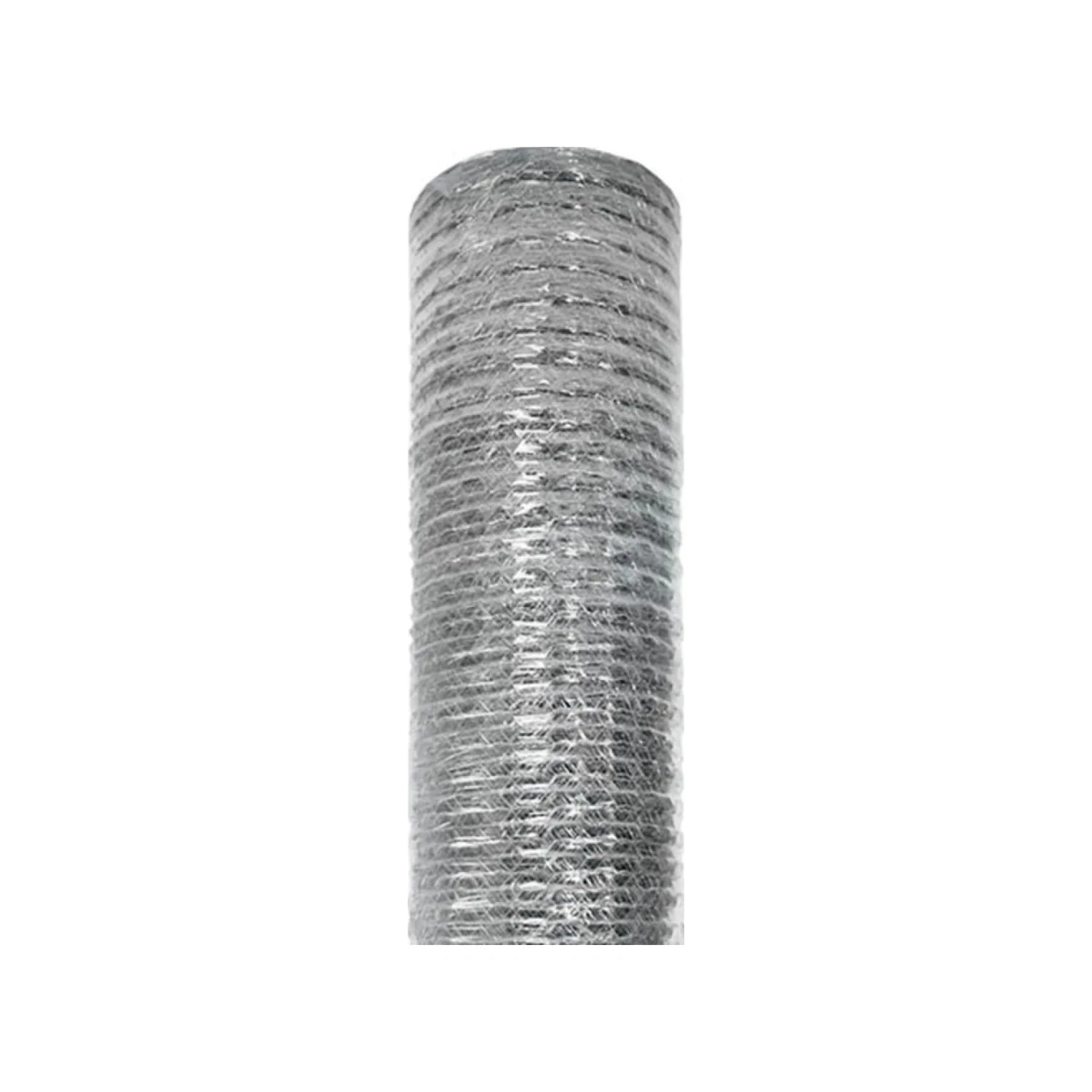 Malla hexagonal galvanizada calibre 22 en rollo, 1.20m x 45m, para cercado de aves y jardines