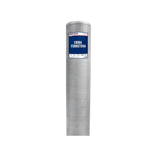 Rollo tela arenera INDASA 8x8, malla metálica galvanizada para criba, construcción y filtrado de arena