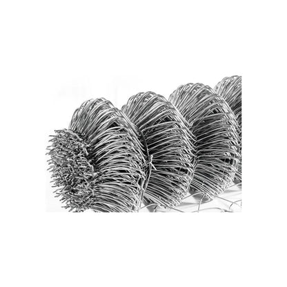 Malla ciclónica galvanizada calibre 12.5 en rollo, 1.75m x 20m, para cercos y seguridad