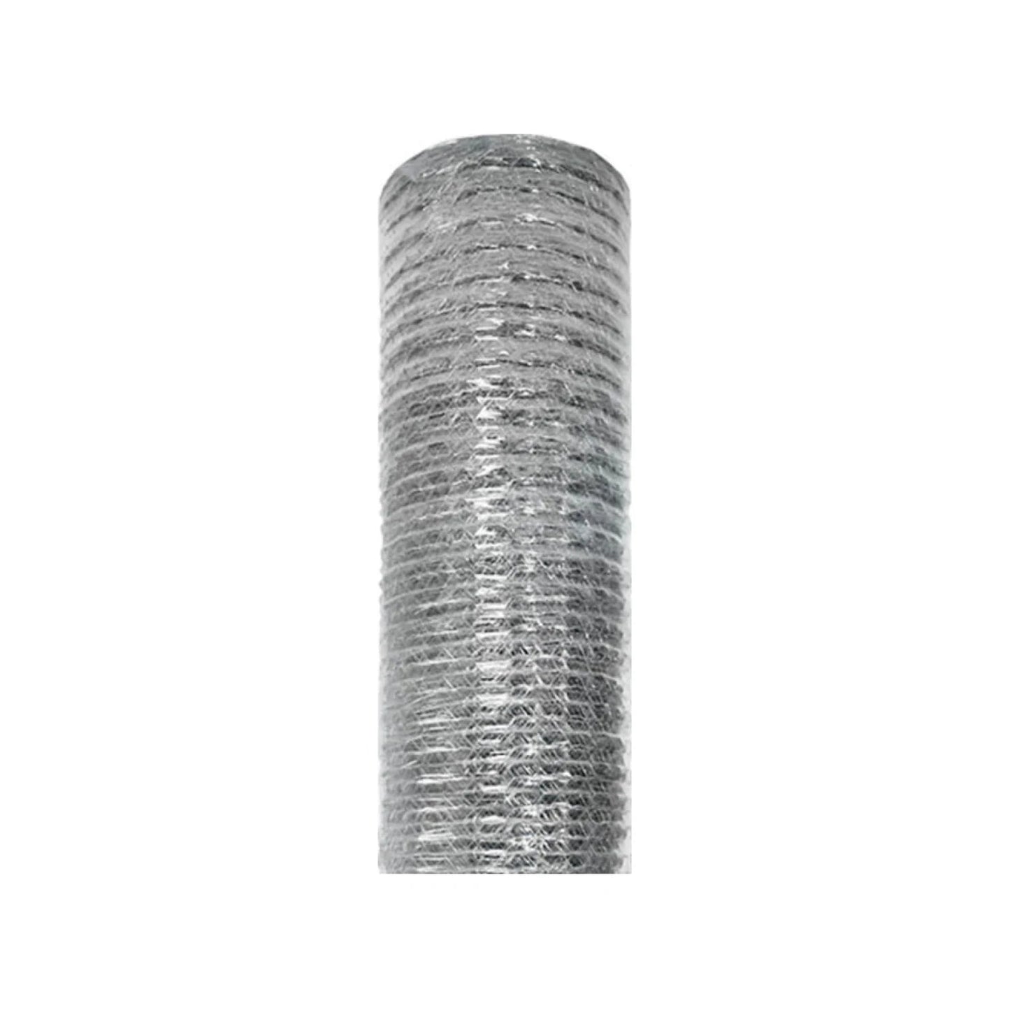Rollo de malla hexagonal galvanizada calibre 22 para cercas, gallineros y protección agrícola
