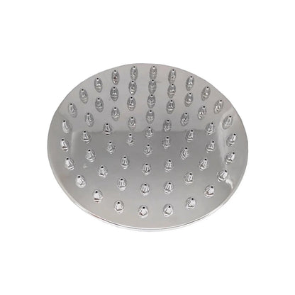 Regadera redonda cromada de 6 pulgadas con múltiples boquillas para baño