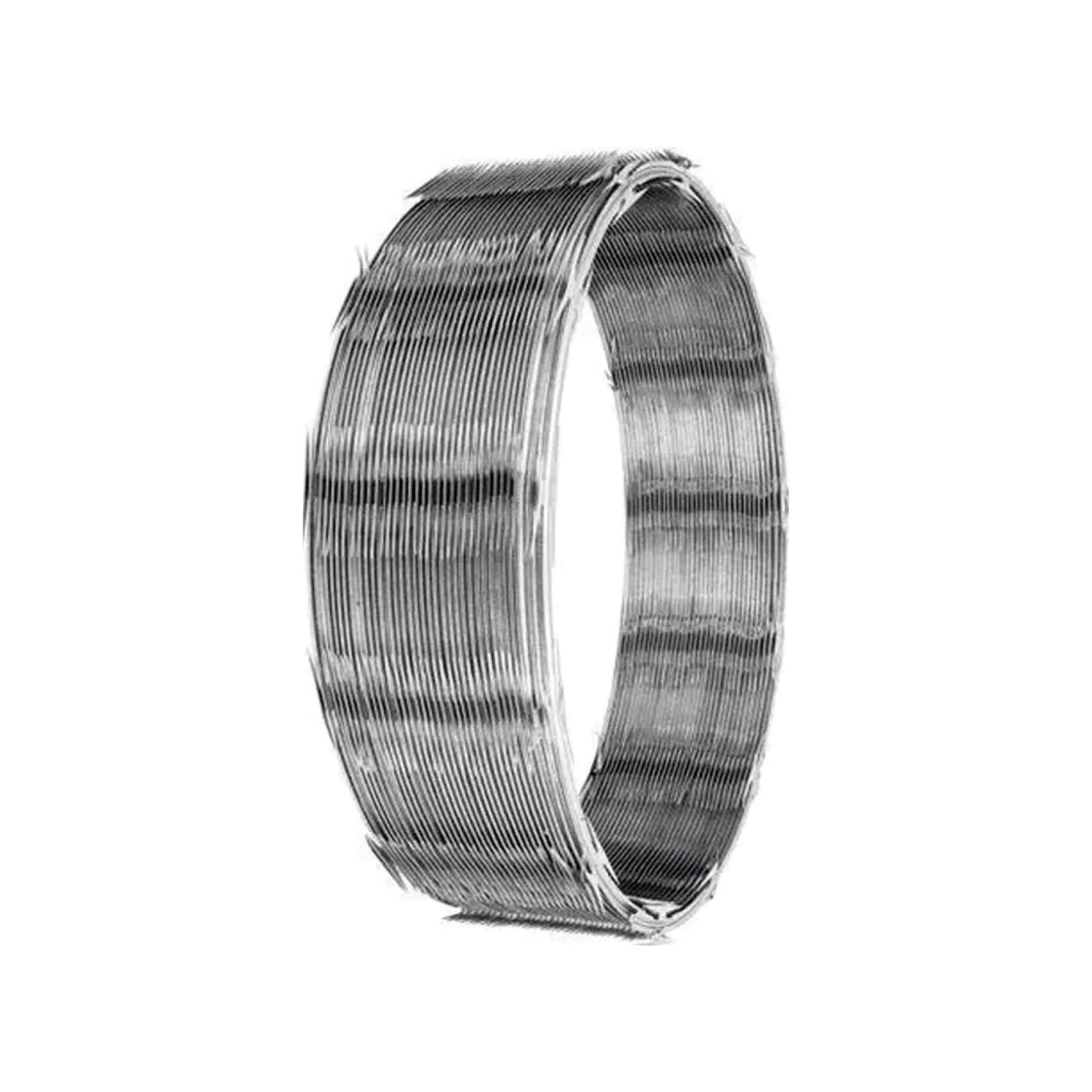 Concertina galvanizada en rollo, alambre de seguridad con cuchillas afiladas para protección perimetral