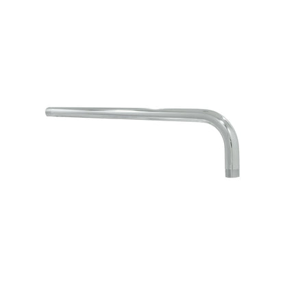 Brazo de regadera cromado 50 cm con codo, extensión metálica roscada para instalación de ducha
