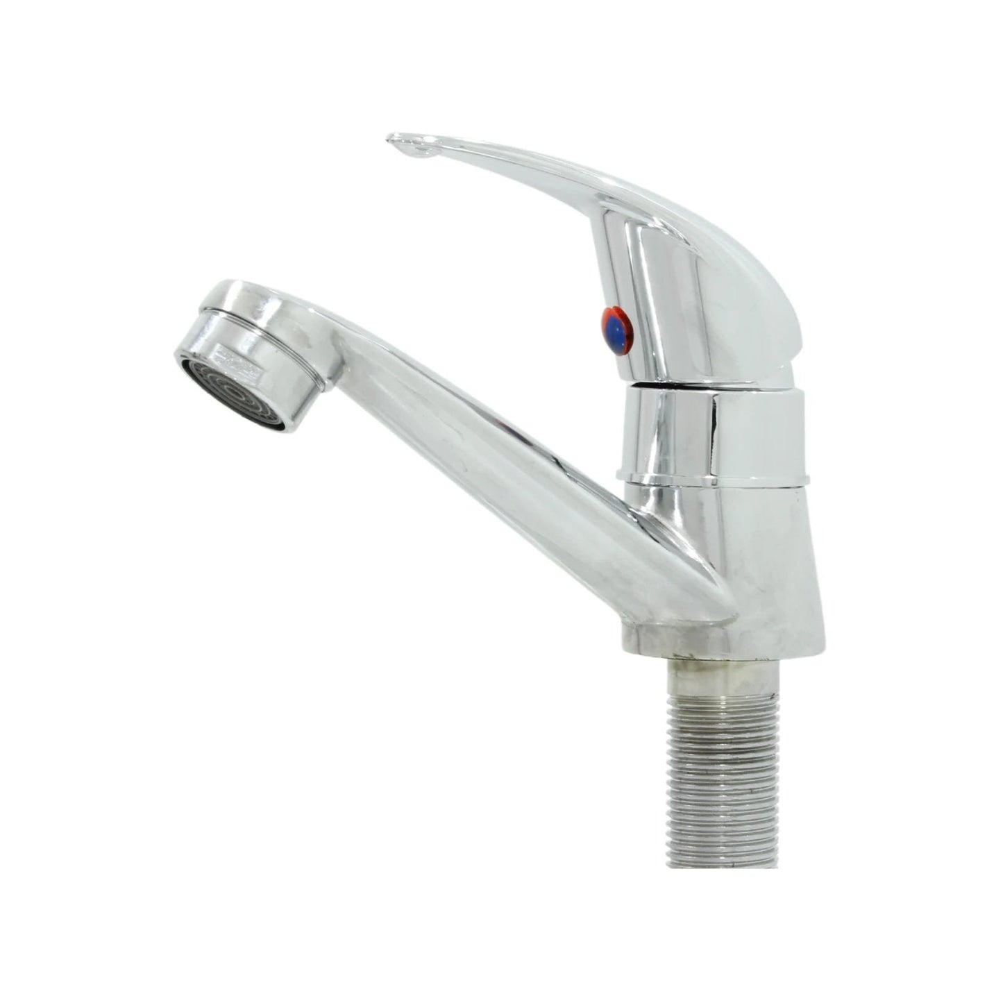 Llave monomando para lavabo cromada, diseño moderno, control de agua fría y caliente