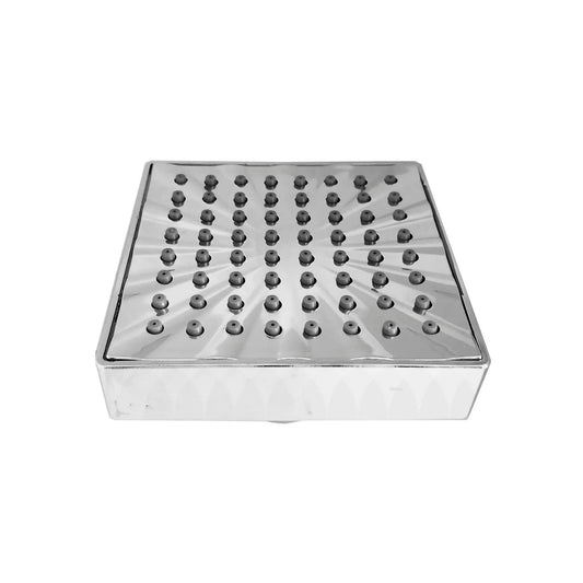 Regadera cuadrada ABS cromada de 4 pulgadas para baño moderno