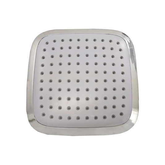 Regadera cuadrada ABS gris cromada con múltiples boquillas para ducha de baño