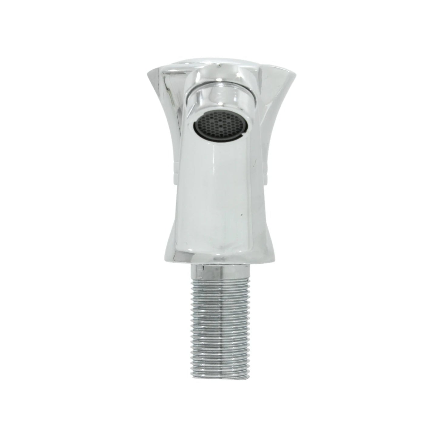 Grifo monomando cromado para lavabo, llave de agua brillante para baño.