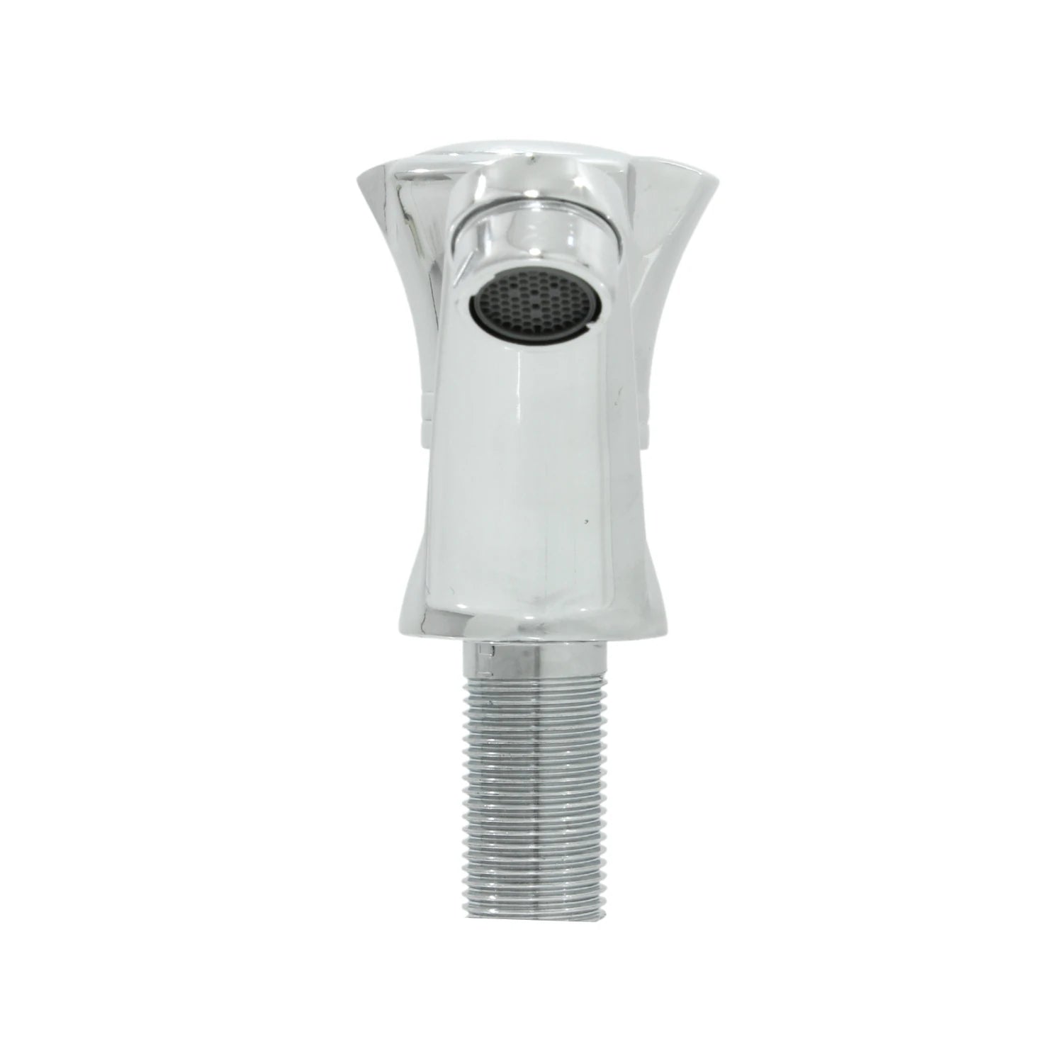 Grifo monomando cromado para lavabo, llave de agua brillante para baño.