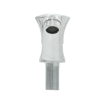 Grifo monomando cromado para lavabo, llave de agua brillante para baño.