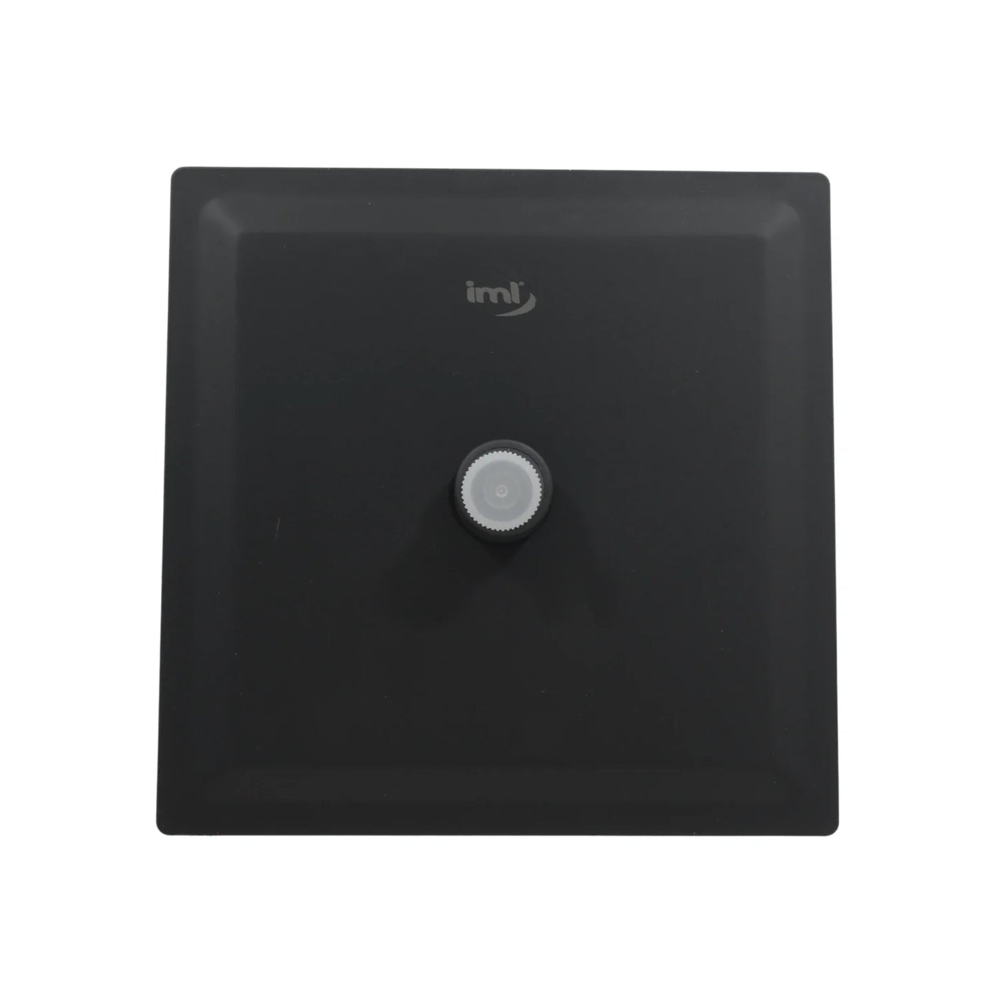 Regadera cuadrada 8" acero inoxidable negro mate Magaña P-RC20N