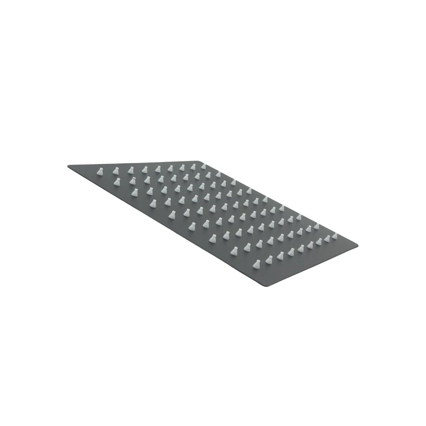 Regadera cuadrada 8" acero inoxidable negro mate Magaña P-RC20N