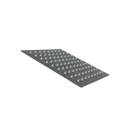 Regadera cuadrada 8" acero inoxidable negro mate Magaña P-RC20N
