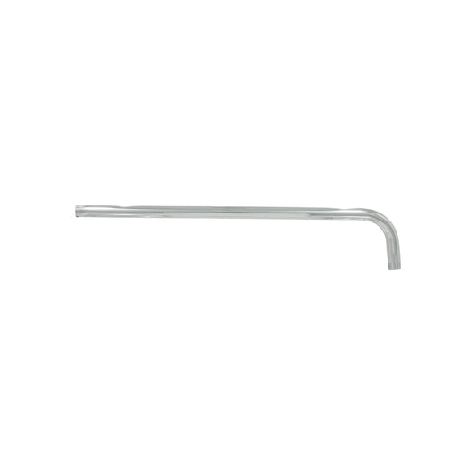 Brazo para regadera cromado de 60 cm con diseño angular, extensión para ducha de baño, instalación de plomería