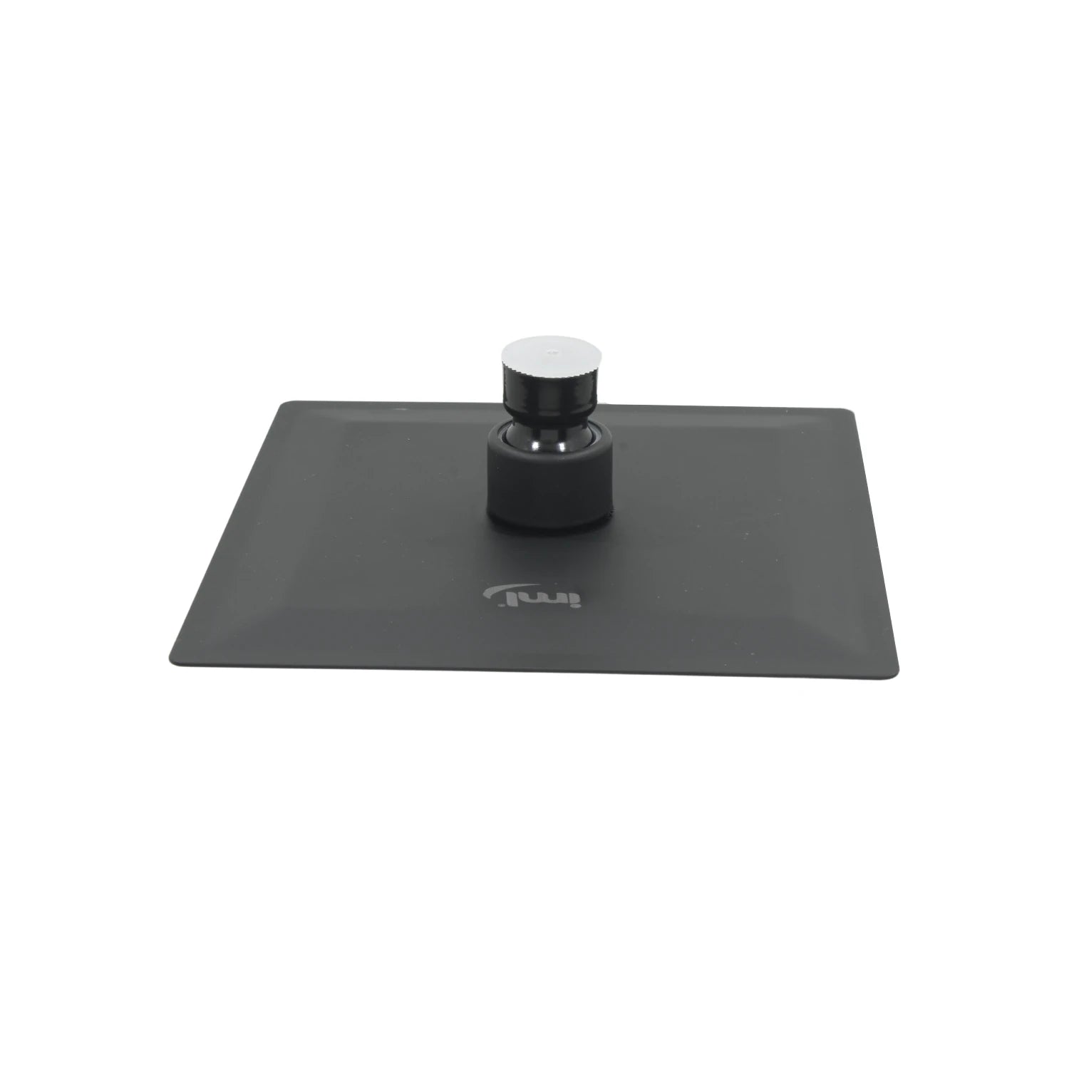 Regadera cuadrada de 6 pulgadas IML negra mate, de acero inoxidable para ducha de baño