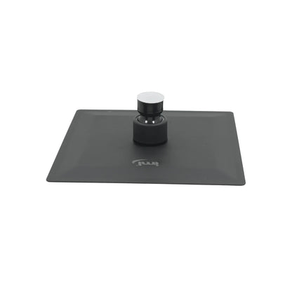 Regadera cuadrada 6" acero inoxidable negra mate Magaña P-RC15N