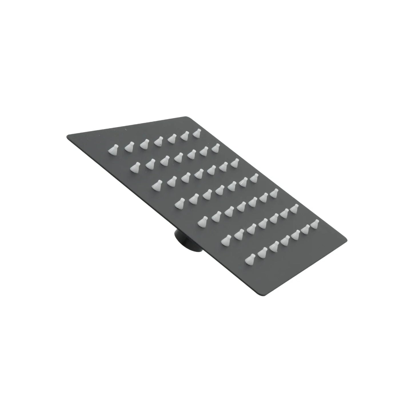 Regadera cuadrada 6" acero inoxidable negra mate Magaña P-RC15N