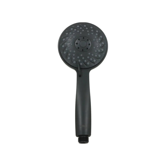 Regadera de teléfono negra ABS, rociador de mano con selector de chorros ajustable para baño y ducha.