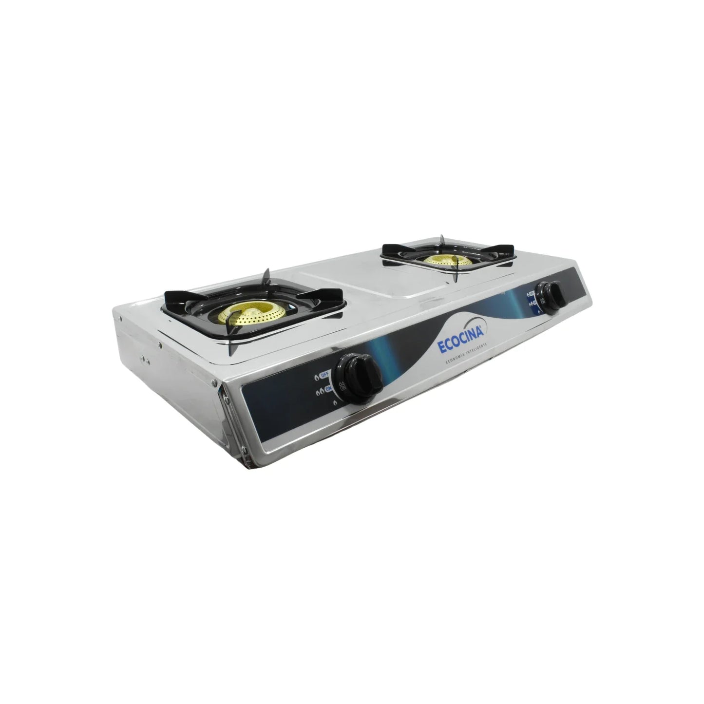 Estufa 2 quemadores cubierta acero inoxidable Ecocina QH-A2
