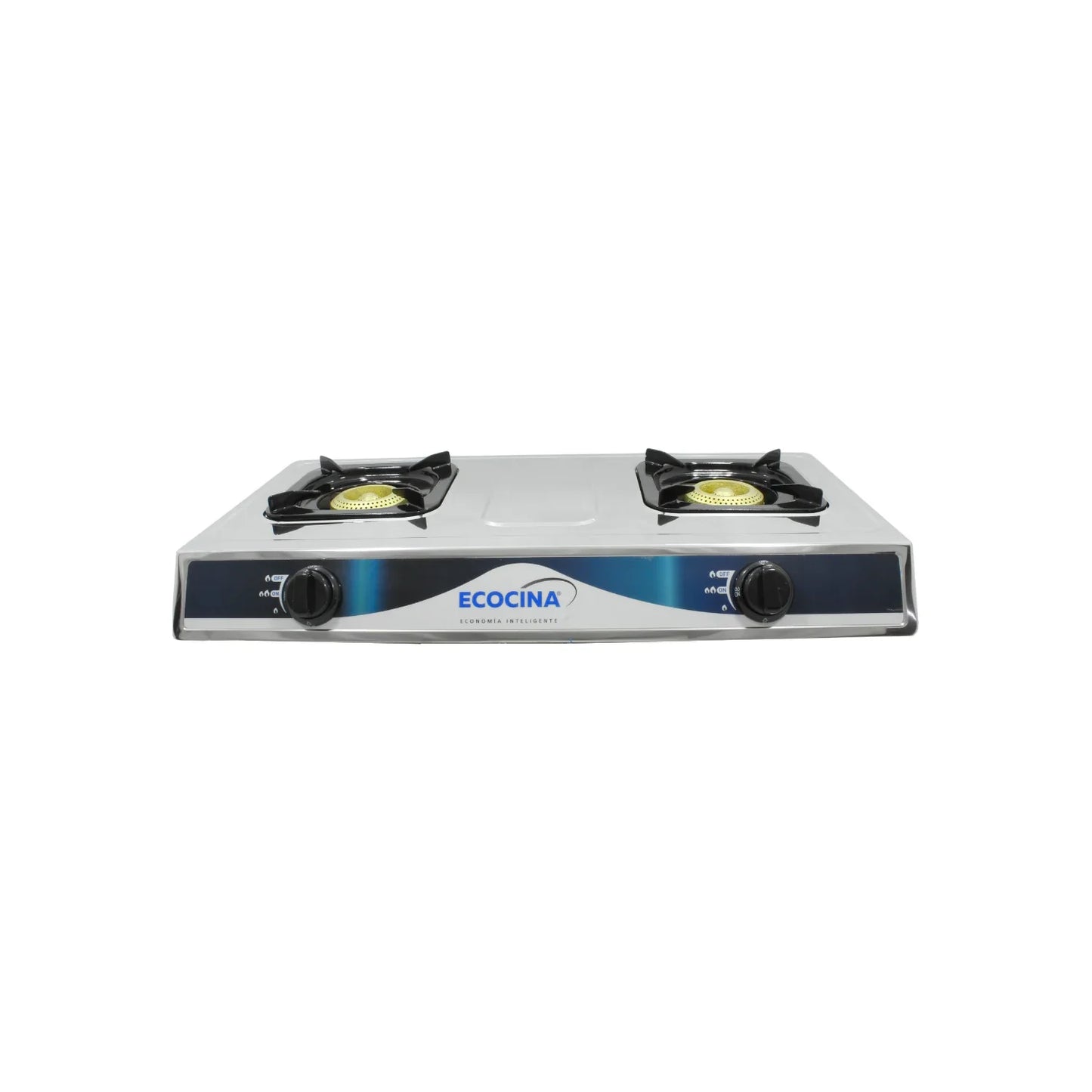 Estufa 2 quemadores cubierta acero inoxidable Ecocina QH-A2